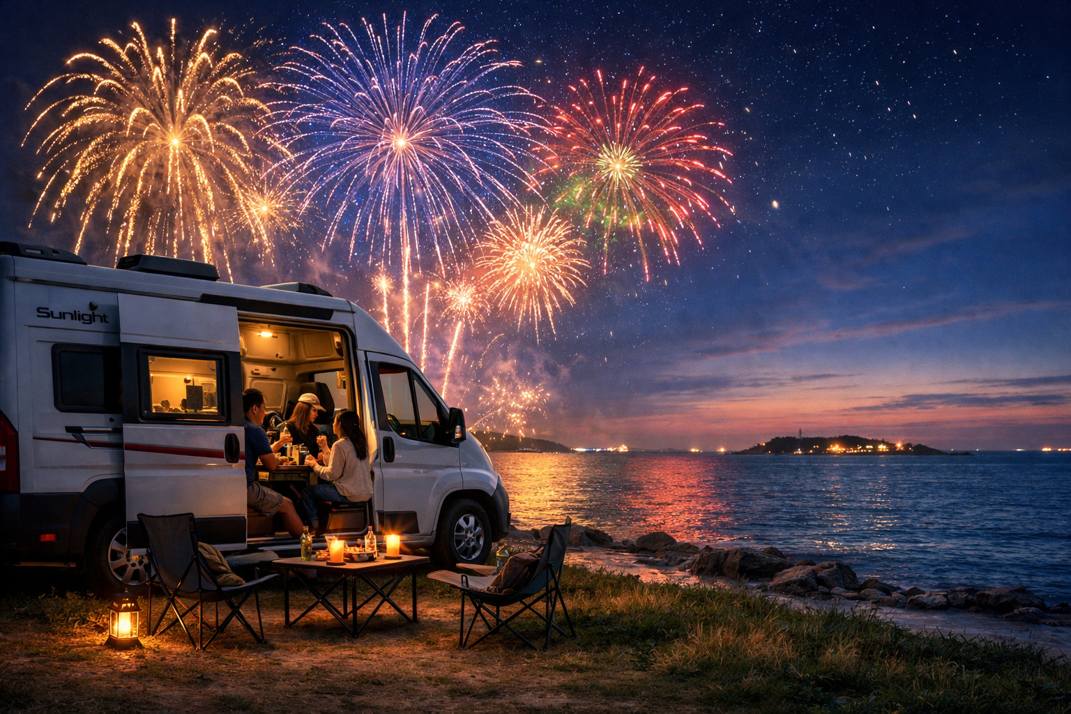 澎湖花火節最佳賞花火點推薦｜開著露營車看煙火的最自由玩法